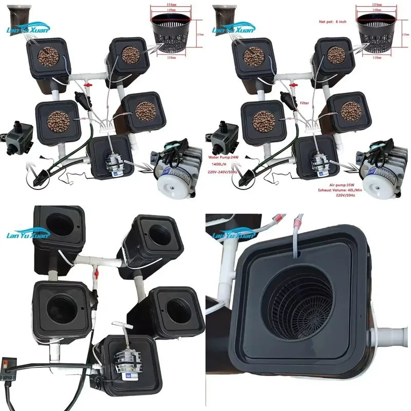 Deep Water Culture Kit - طقم نظام الزراعة المائية RDWC بـ