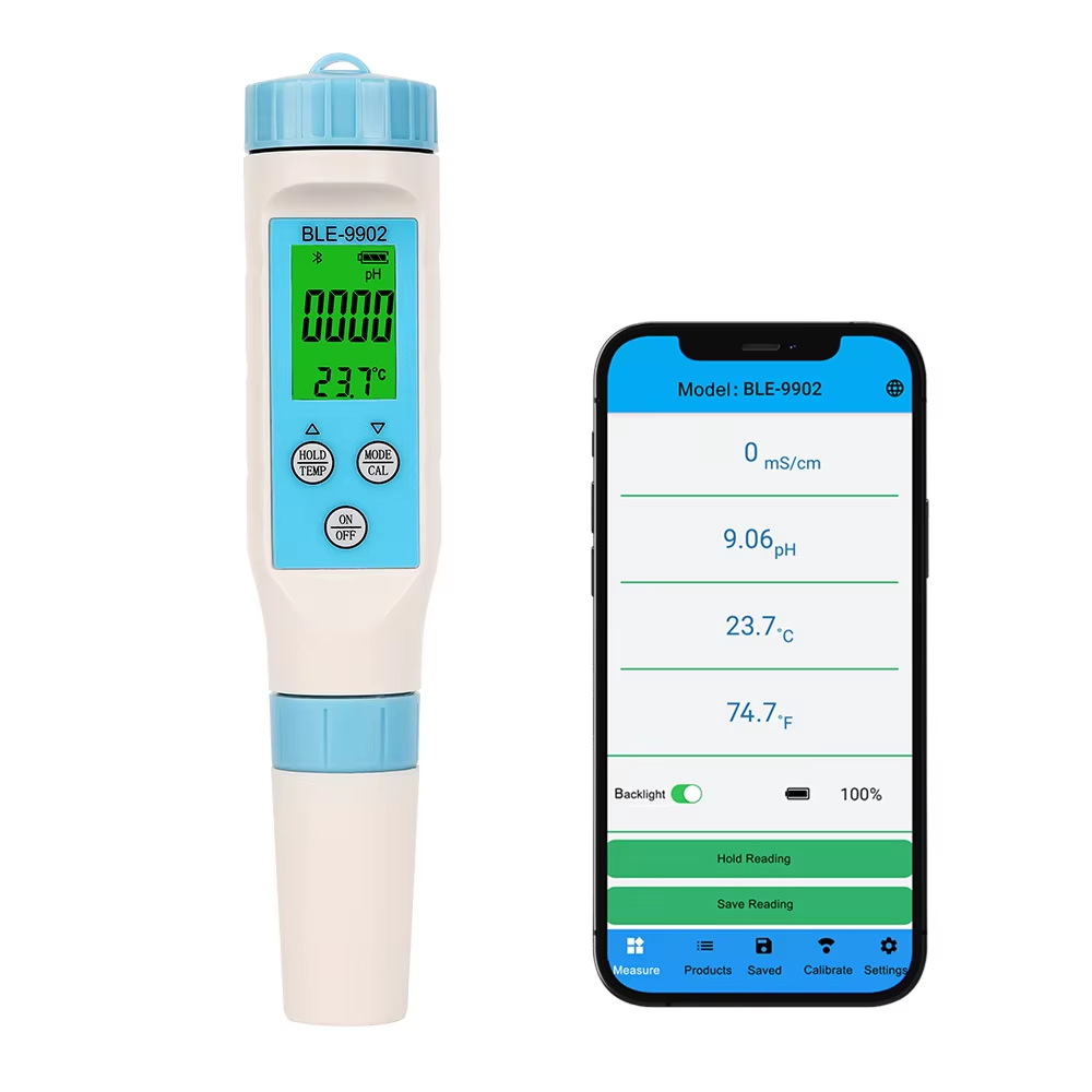 Ph Ec Meter Hydroponic - جهاز قياس جودة المياه الرقمي متعدد
