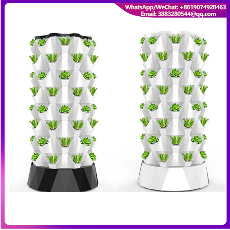 Hydroponic Tower Garden - برج زراعة الأناناس العمودي الهيدروبوني الهوائي