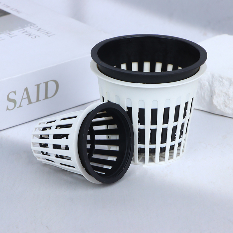 أسود أبيض سلة المائية 10 قطعة  - مراجعة Hydroponic Net Pots 3 Inch وسعره
