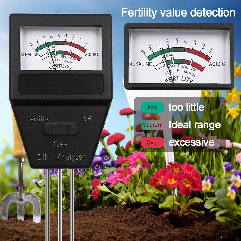 2 في 1 مقياس الخصوبة PH التربة - مراجعة Ph Ec Meter Hydroponic وسعره