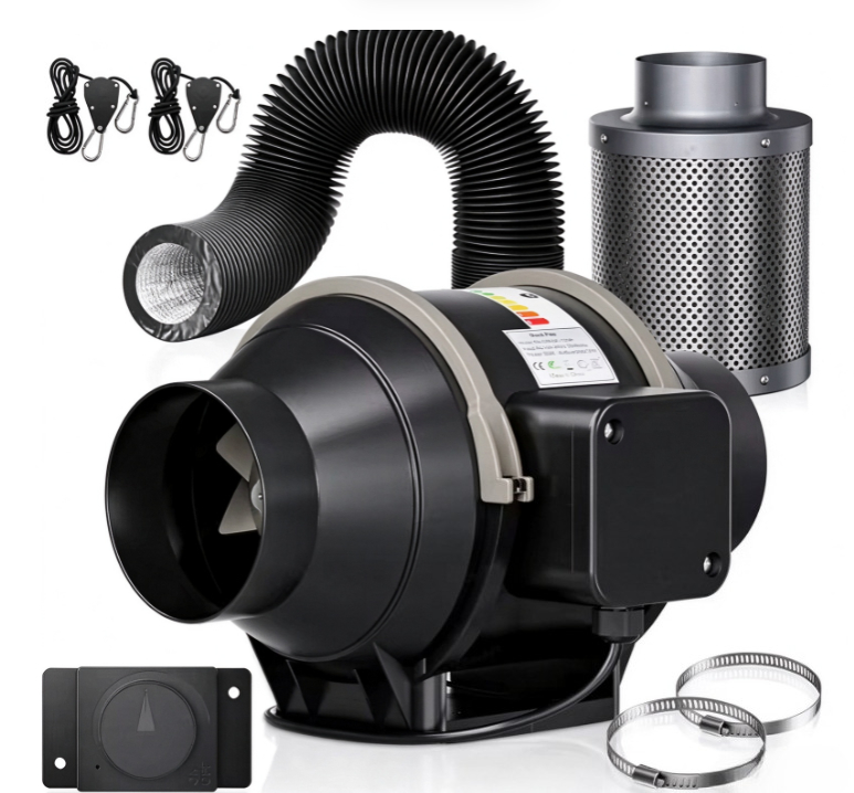 طقم مروحة تهوية داخلية من نوع  - مراجعة Carbon Filter Grow 6 Inch وسعره