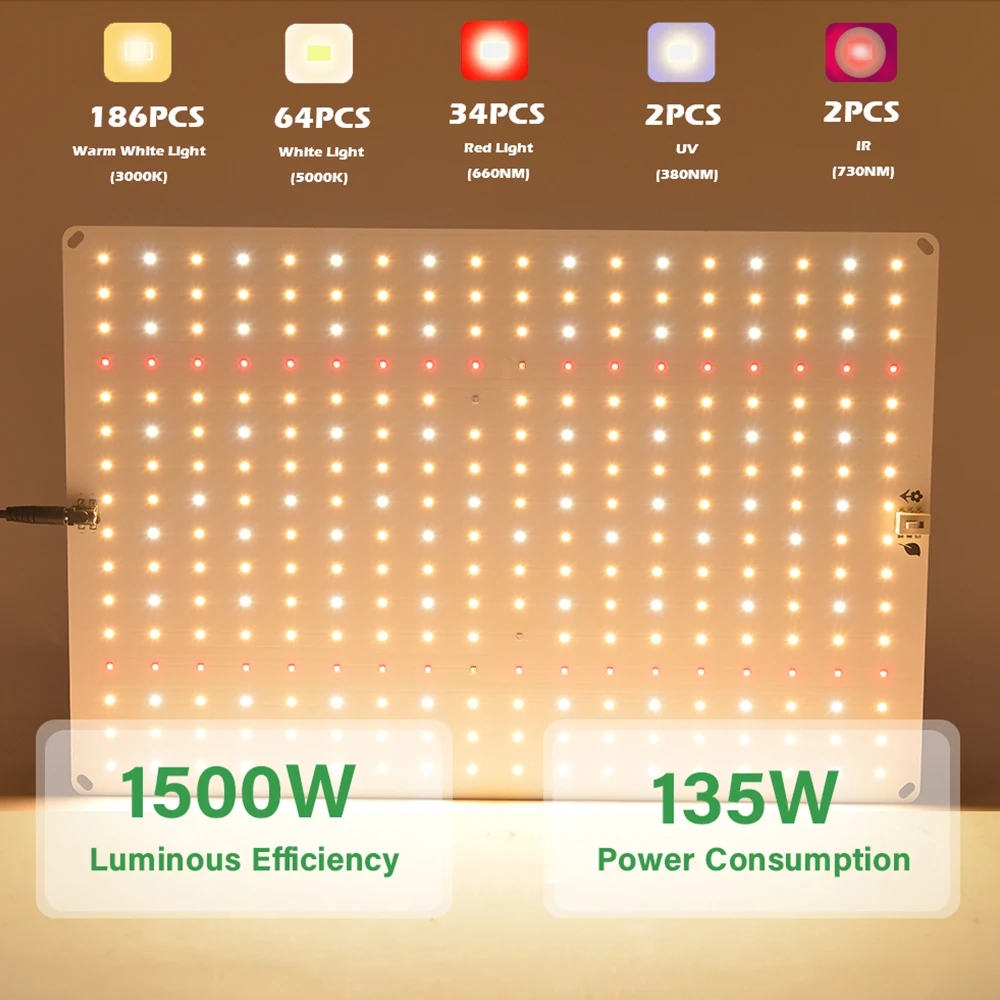 الطيف الكامل QBC 1000 واط 281B - مراجعة Led Grow Light 1000W Full Spectrum وسعره