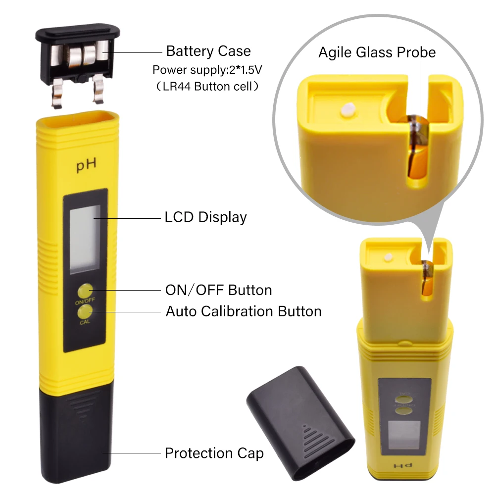الرقمية مختبر بي اتش متر المحم - مراجعة Ph Ec Meter Hydroponic وسعره