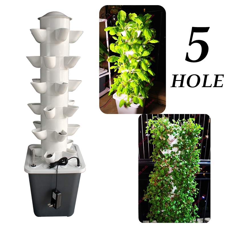 برج الزراعة المائية العمودية ا - مراجعة Hydroponic Tower Garden وسعره