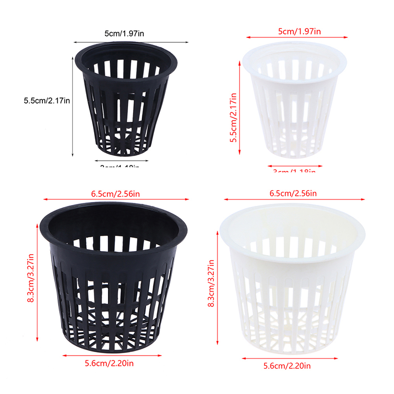 10 قطعة 2 /3 بوصة تنمو بساتين  - مراجعة Hydroponic Net Pots 3 Inch وسعره