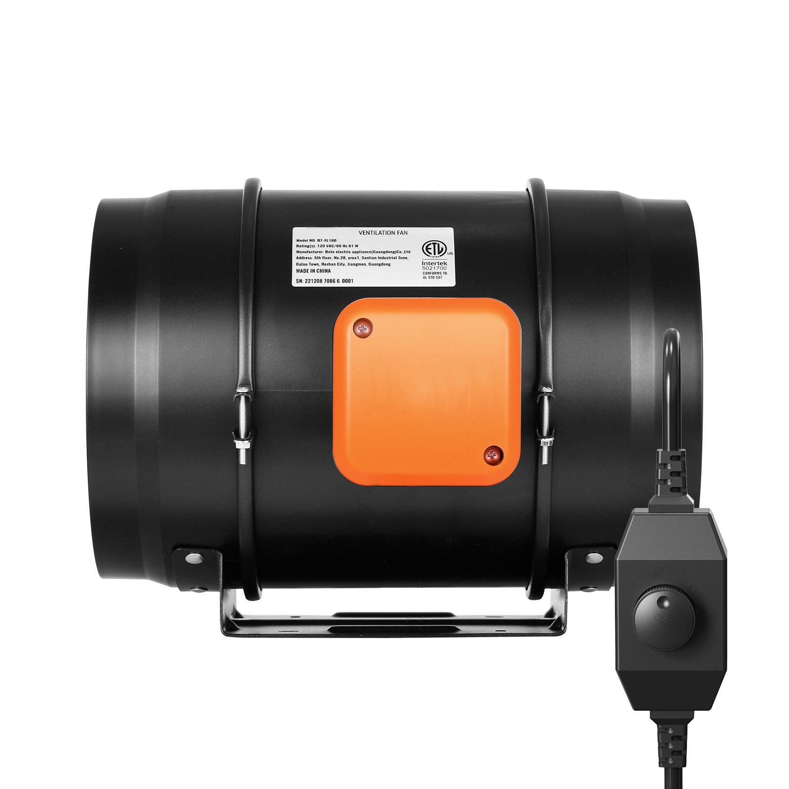 مروحة أنبوبية مدمجة، 8 بوصات،  - مراجعة Inline Duct Fan 8 Inch وسعره