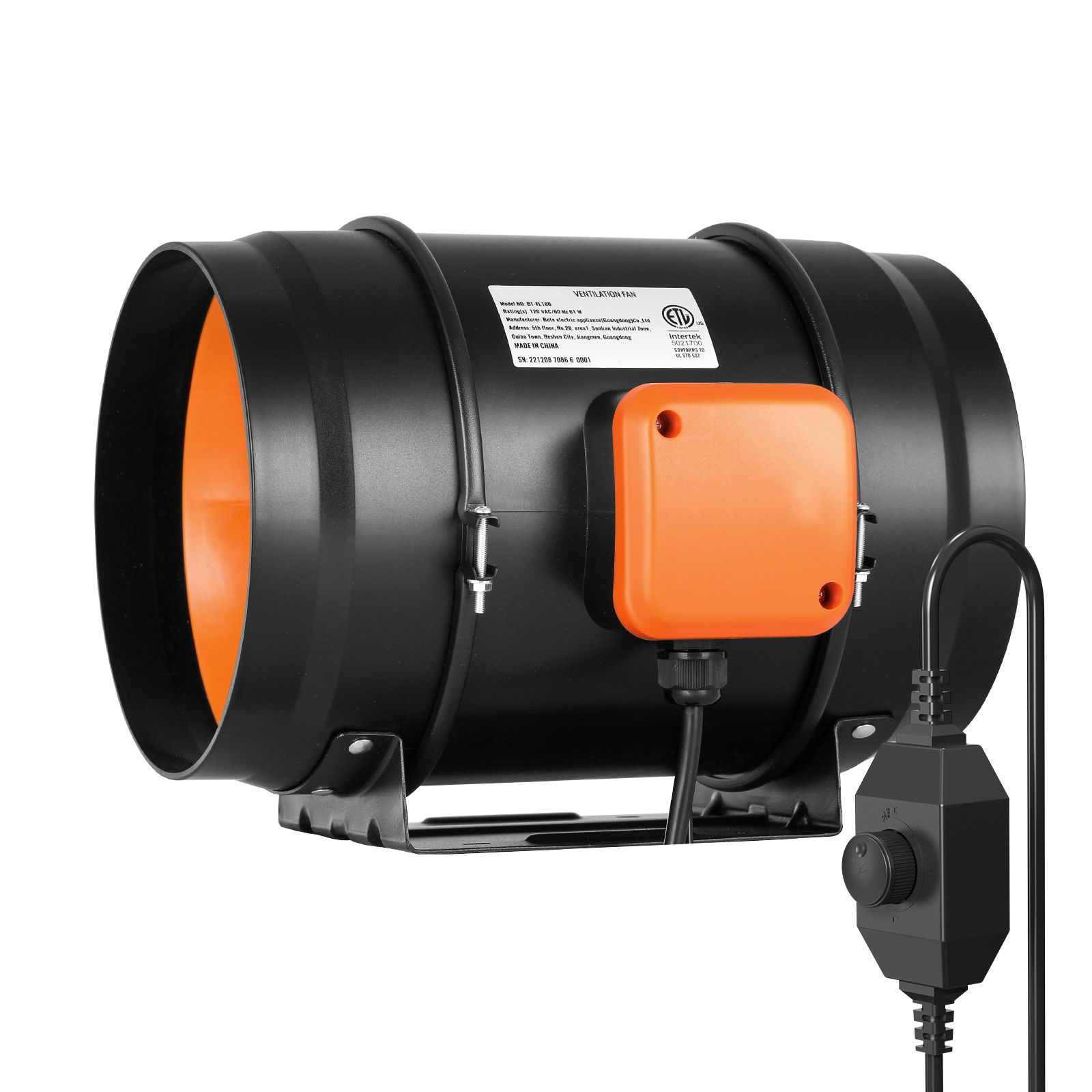 مروحة أنبوبية مدمجة، 8 بوصات،  - مراجعة Inline Duct Fan 8 Inch وسعره