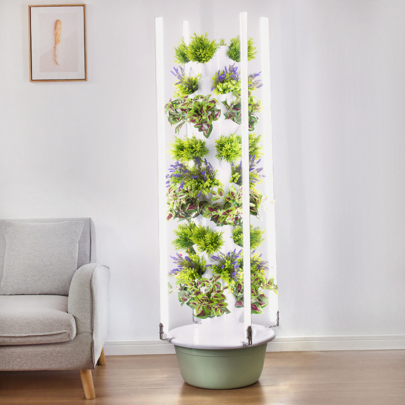 مع Led تنمو ضوء شجرة الفضاء بر - مراجعة Hydroponic Tower Garden وسعره