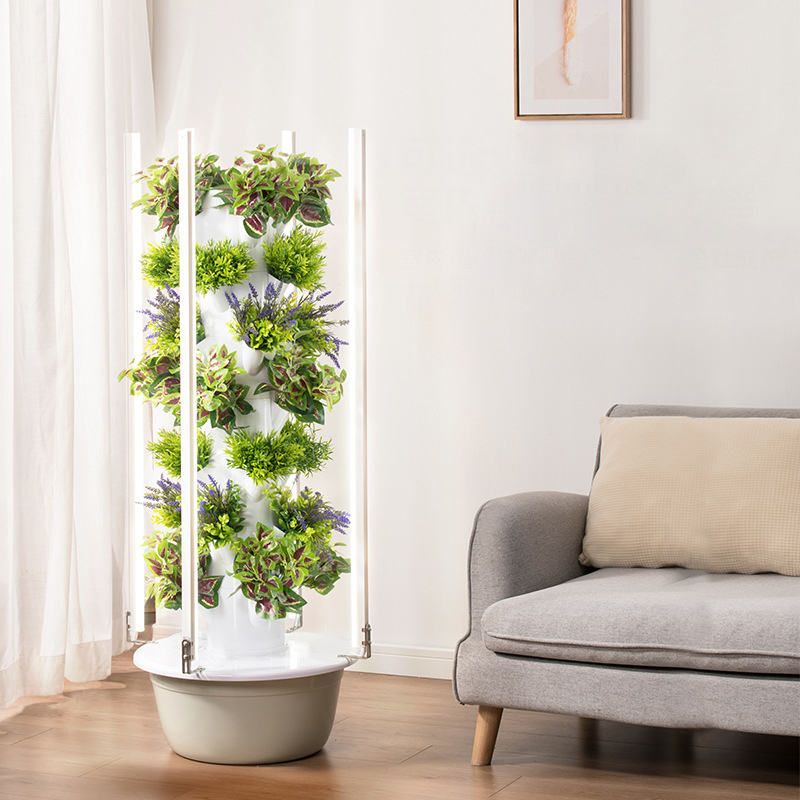 مع Led تنمو ضوء شجرة الفضاء بر - مراجعة Hydroponic Tower Garden وسعره