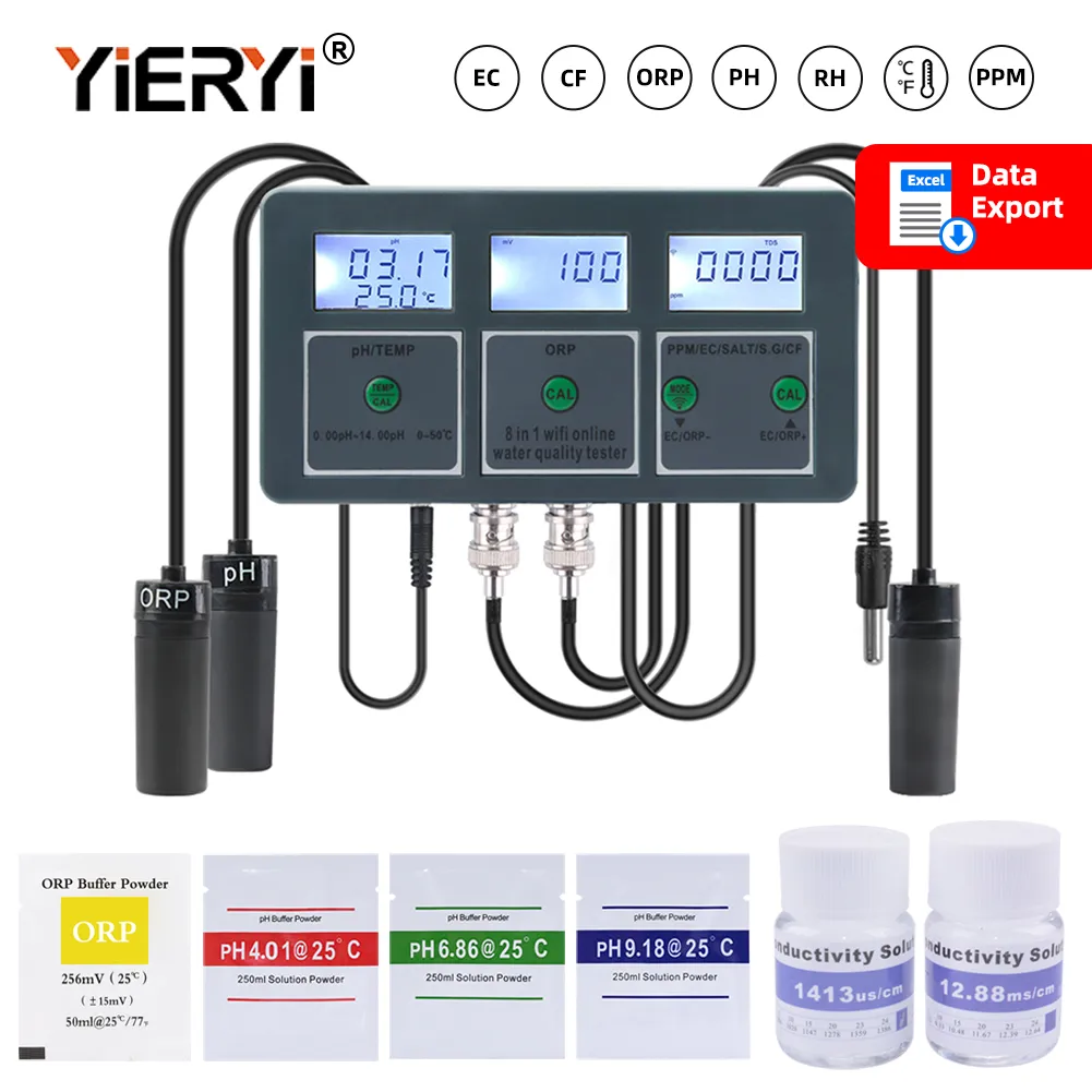 جهاز تسجيل بيانات جودة المياه  - مراجعة Ph Ec Meter Hydroponic وسعره