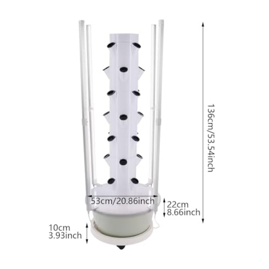 برج زراعة مائي للحدائق الداخلي - مراجعة Hydroponic Tower Garden وسعره